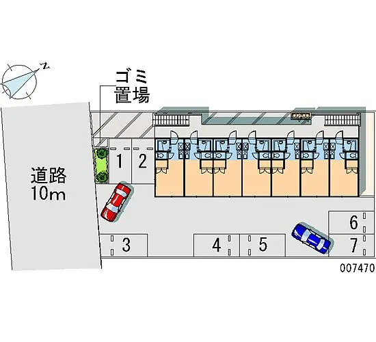 ★手数料０円★三郷市早稲田２丁目 月極駐車場